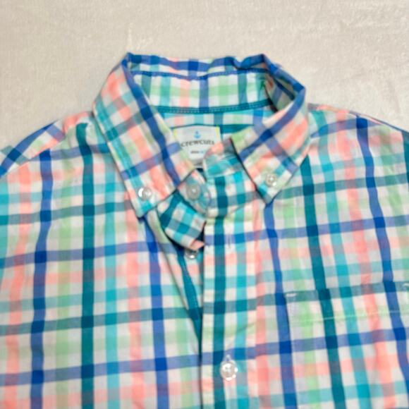 Crewcuts Plaid Long Sleeve Button Up sz 6/7 Spring Plaid - Picture 5 of 6